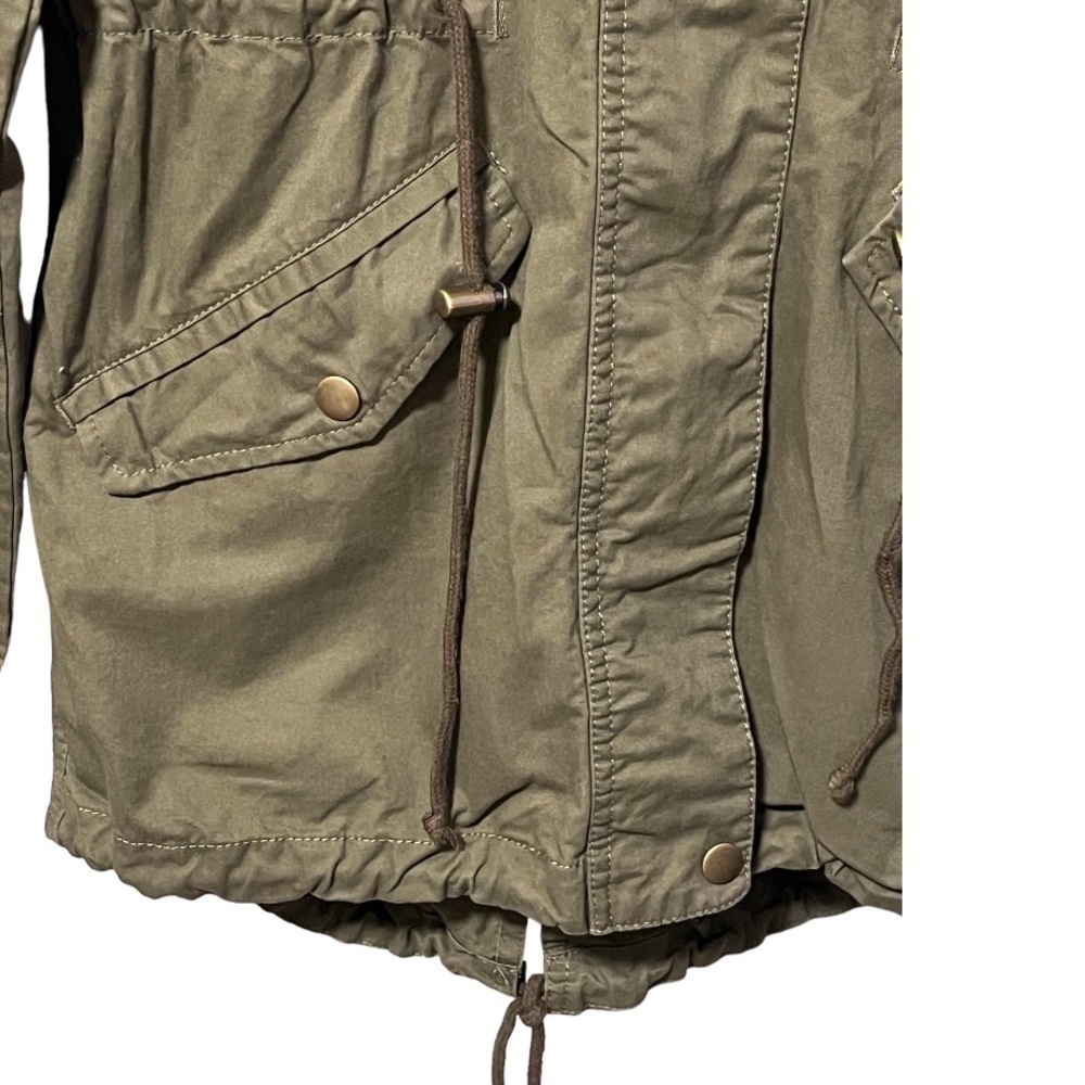 Love Tree Olive Green Hooded Jacket - Picture 5 of 16